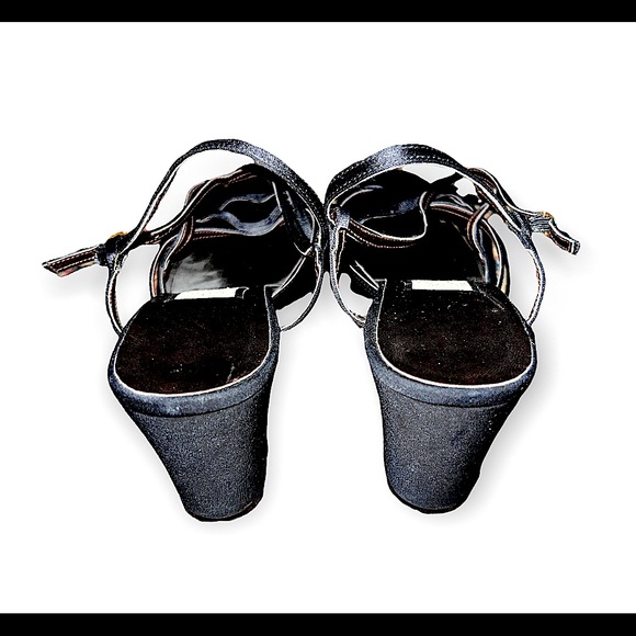 Women’s Nina Black Suede Closed Round Toe plump Heels (10M) - Picture 5 of 8